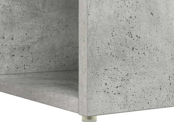 Íróasztal Beton szürke Mérnöki fa betonfelülettel Közepes