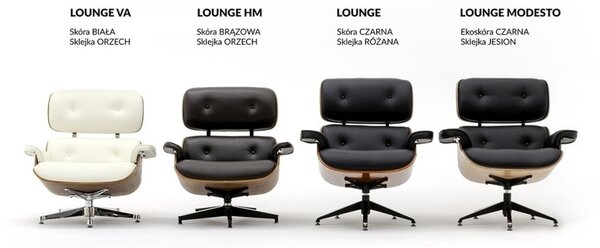 King Home Lounge Premium Széles Fotel Olasz Bőr Fehér Dió