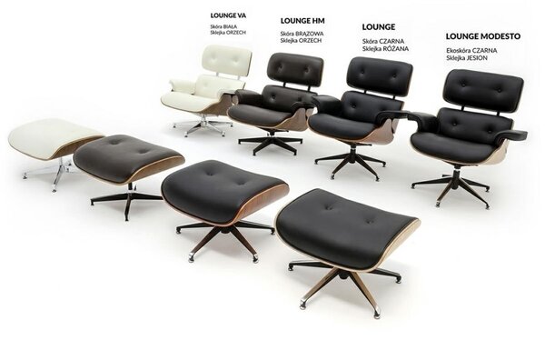 King Home Lounge Premium Széles Fotel Olasz Bőr Fehér Dió
