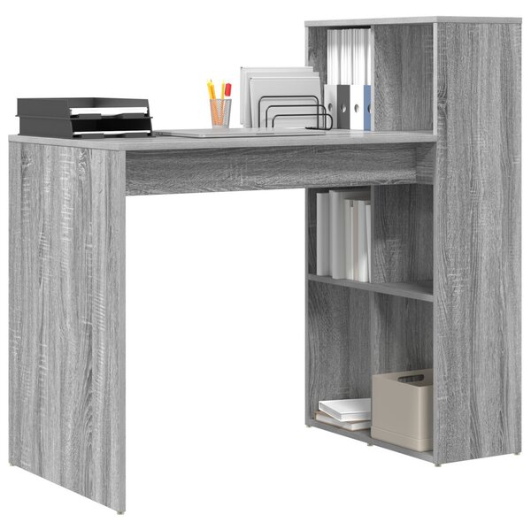 Íróasztal Szürke Sonoma MDF, laminált Közepes Szürke íróasztal