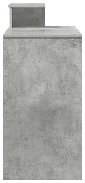 Szürke számítógépasztal Beton szürke