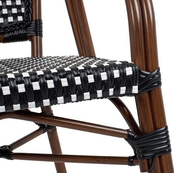 King Home Cafe Paris Karfás Szék Rattan Barna UV-álló