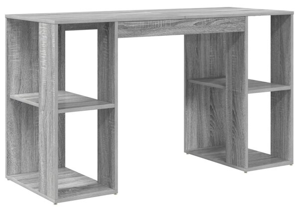 Asztal Szürke Sonoma Szerelt Fa 130 x 50.5 x 75 cm