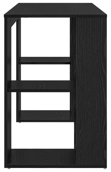 Asztal Fekete tölgy Szerelt Fa 130 x 50.5 x 75 cm