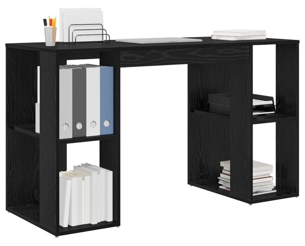 Asztal Fekete tölgy Szerelt Fa 130 x 50.5 x 75 cm