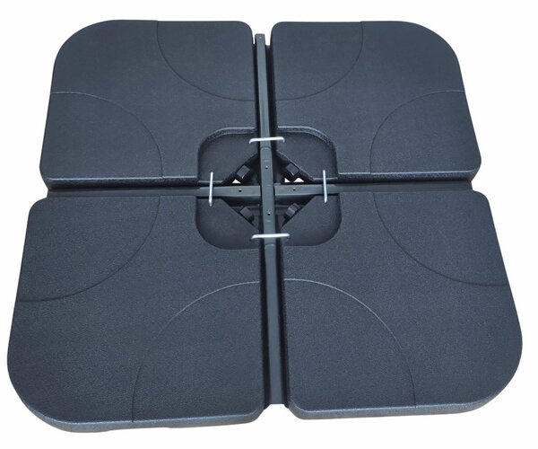 AKORD UB50X50 HDPE Napernyőtalp Fekete