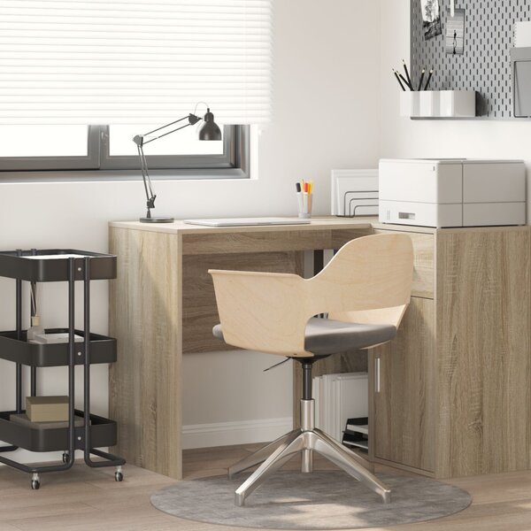 Asztal polcokkal Sonoma tölgy 102 x 50 x 75 cm Faanyag