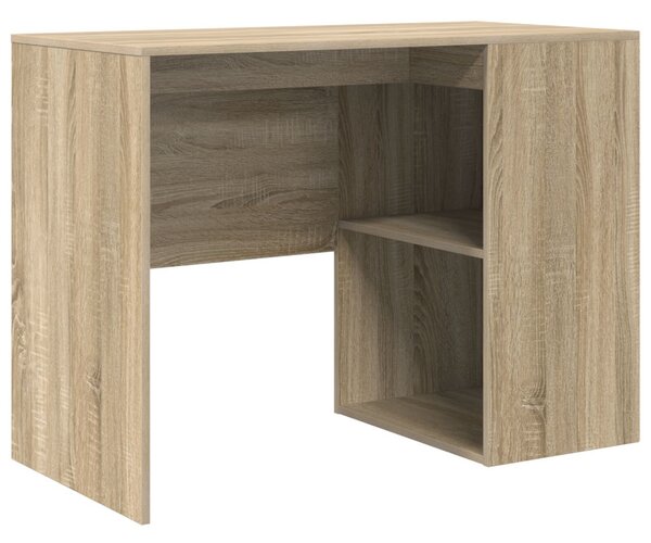 Asztal polcokkal Sonoma tölgy 102 x 50 x 75 cm Faanyag