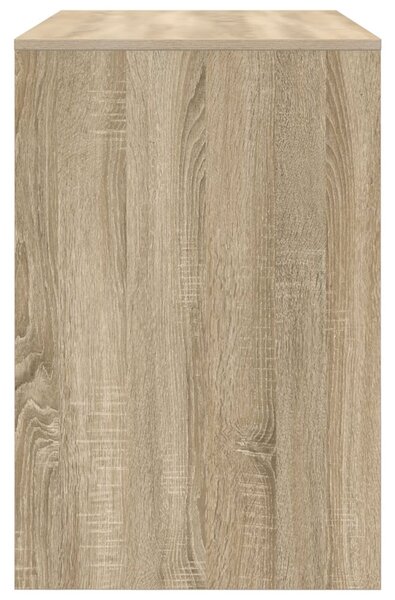 Asztal polcokkal Sonoma tölgy 102 x 50 x 75 cm Faanyag