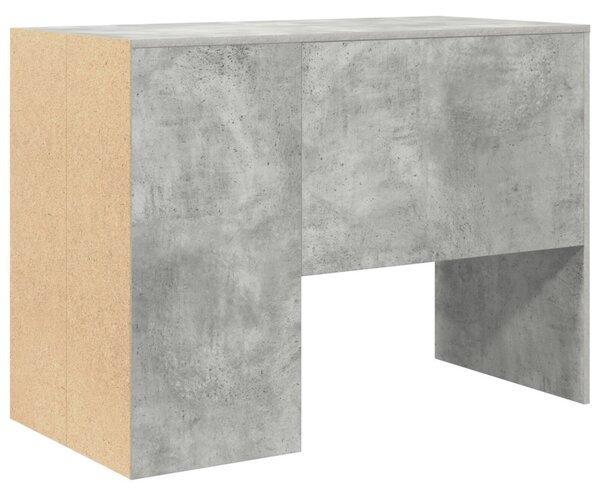 Íróasztal Beton szürke Fa kompozit Kompakt Tárolás Íróasztal