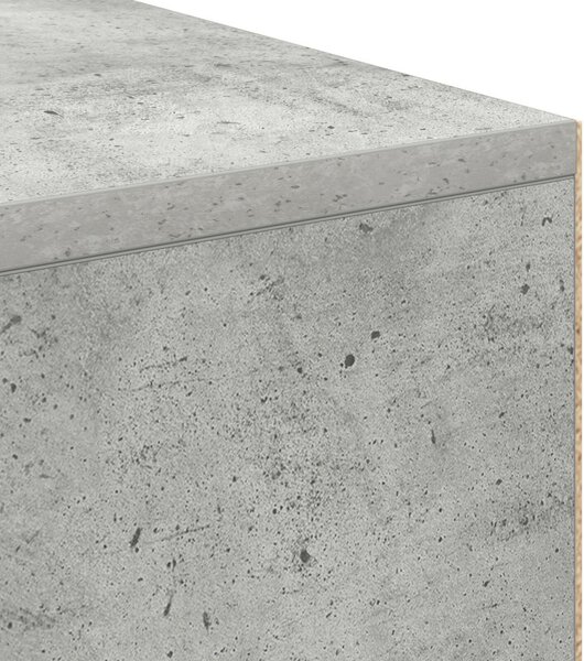 Íróasztal Beton szürke Fa kompozit Kompakt Tárolás Íróasztal