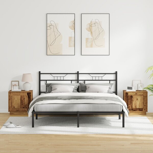 Éjjeliszekrény 2 db Öreg fa 44 x 34,5 x 45 cm Szerelt Fa