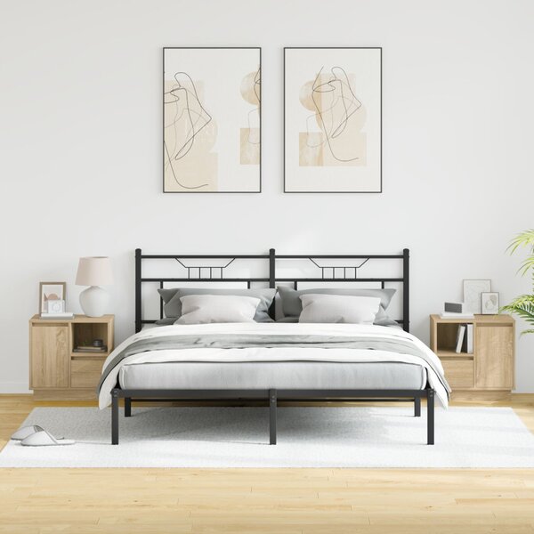 Éjjeliszekrény 2 db Sonoma tölgy 50 x 34,5 x 50 cm Szerelt fa