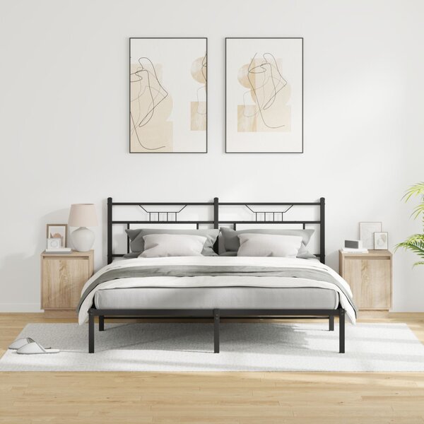 Éjjeliszekrény 2 db Sonoma tölgy 39 x 34,5 x 50 cm Szerelt fa