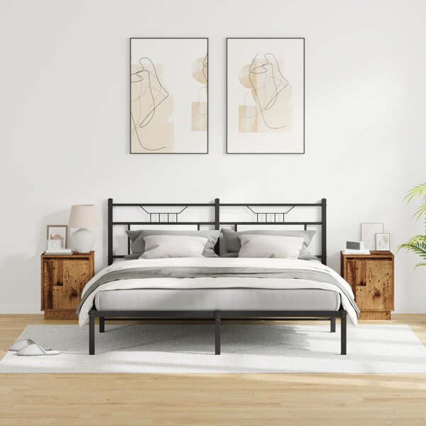 Éjjeliszekrény 2 db Öreg fa 39 x 34,5 x 50 cm Szerelt fa
