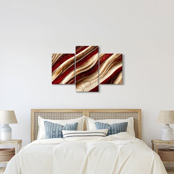 Kép - Arany - fehér textúra (90x60 cm)