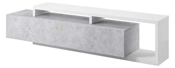 MEBLINE TV szekrény BOTA BT40 fehér / colorado beton