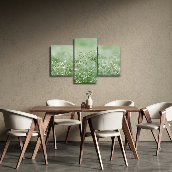 Kép - Reggeli harmat a fűszálakon (90x60 cm)