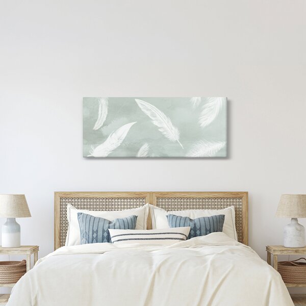 Kép - Fehér tollak (120x50 cm)