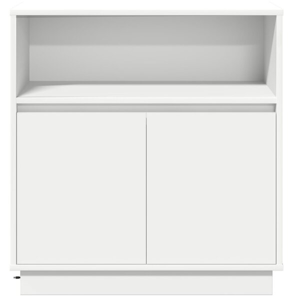 LED tálaló LED -es lámpákkal Fehér 71 x 34,5 x 75 cm Faanyag