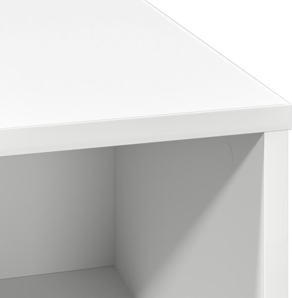 LED tálaló LED -es lámpákkal Fehér 71 x 34,5 x 75 cm Faanyag
