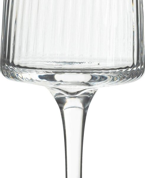 KARE Riffle Pezsgőspohár Üveg Átlátszó Bordázott 215ml