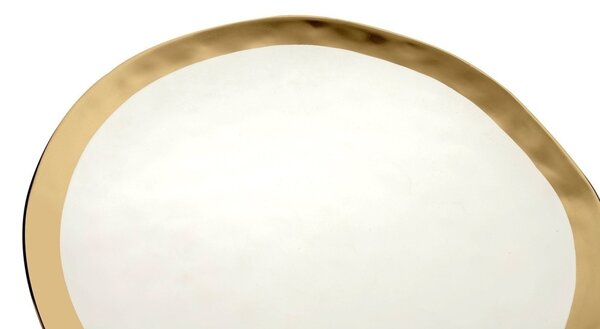 KARE Bell Porcelán Tányér Fehér-Arany 26 cm