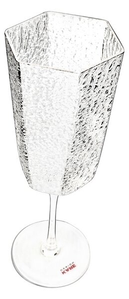 KARE Cascata Kézműves Texturált Borospohár 440ml Átlátszó