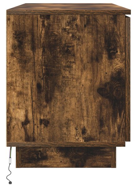 TV Szekrény Füstölt Tölgy 100x38x49 cm Mérnöki Fa