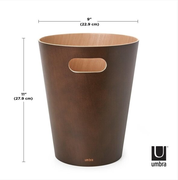 Umbra Woodrow Fa Hulladékgyűjtő Espresso