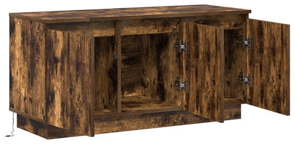 TV Szekrény Füstölt Tölgy 100x38x49 cm Mérnöki Fa