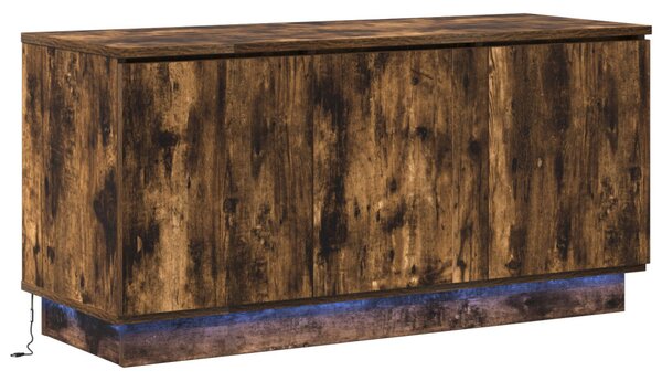 TV Szekrény Füstölt Tölgy 100x38x49 cm Mérnöki Fa