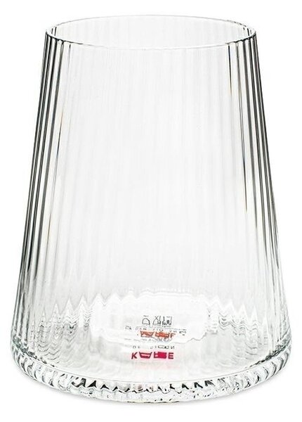 KARE Riffle Átlátszó Üvegpohár Barázdált 440ml