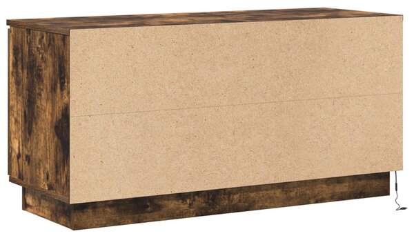 TV Szekrény Füstölt Tölgy 100x38x49 cm Mérnöki Fa