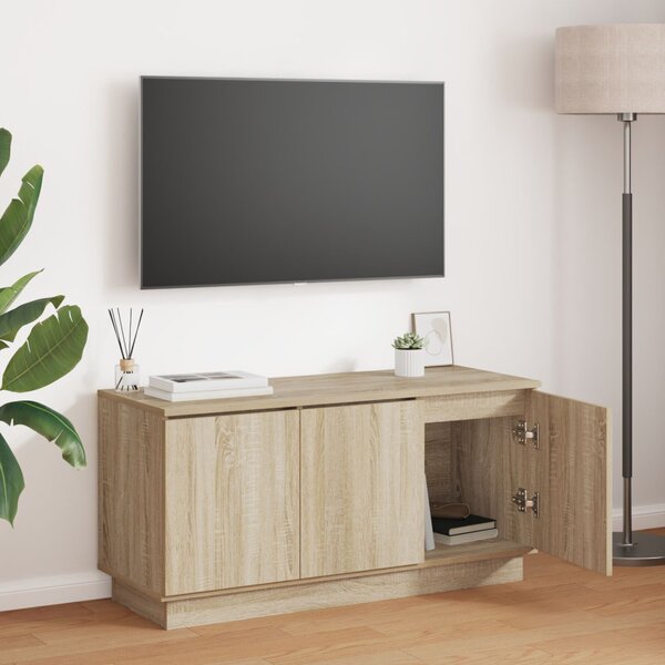 TV szekrény Sonoma tölgy 100x38x49 cm Mérnöki fa