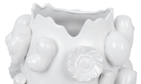 KARE Body Parts Kézműves Kerámia Váza Fehér 37cm