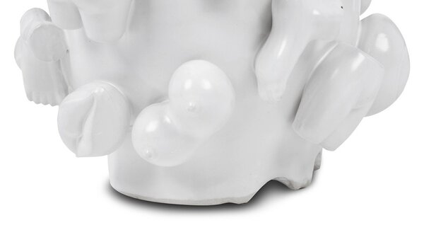 KARE Body Parts Kézműves Kerámia Váza Fehér 37cm