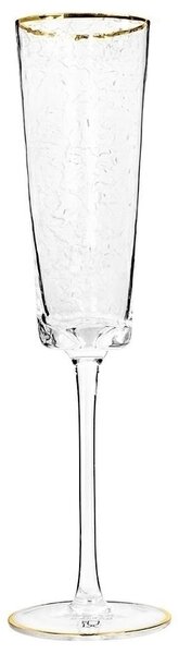 KARE Hommage Kézműves Pezsgőspohár Arany Szegéllyel 165ml