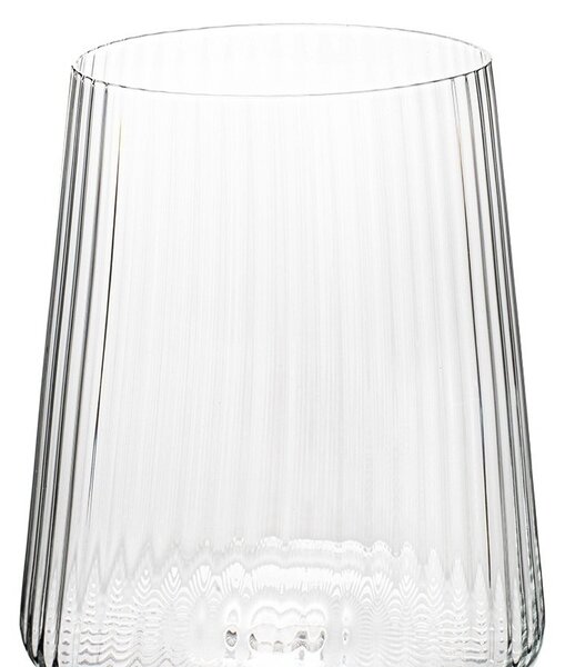 KARE Riffle Bordázott Kristály Borospohár 760 ml