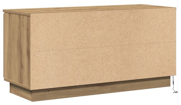 TV Szekrény Tölgyfa 100x38x49 cm Szerelt Fa