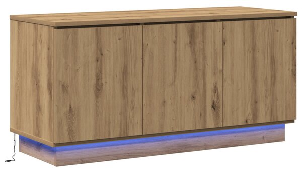 TV Szekrény Tölgyfa 100x38x49 cm Szerelt Fa