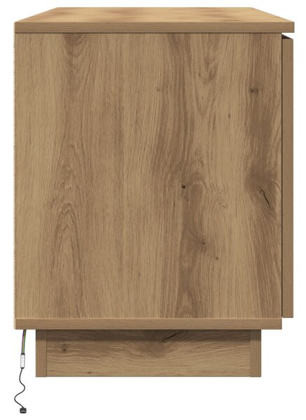 TV Szekrény Tölgyfa 100x38x49 cm Szerelt Fa