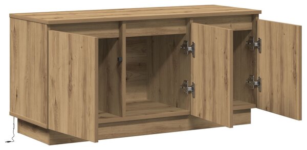 TV Szekrény Tölgyfa 100x38x49 cm Szerelt Fa
