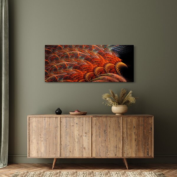 Kép - Absztrakt toll utánzat (120x50 cm)