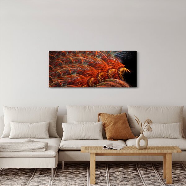 Kép - Absztrakt toll utánzat (120x50 cm)