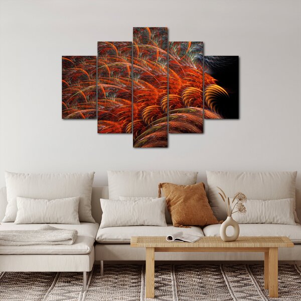 Kép - Absztrakt toll utánzat (150x105 cm)