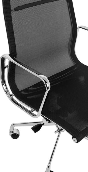 King Home Aeron Premium Irodai Szék Hálós Króm Fekete