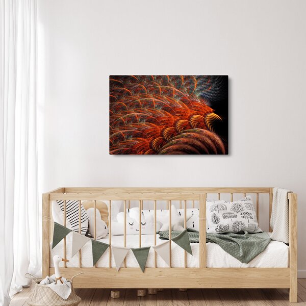 Kép - Absztrakt toll utánzat (90x60 cm)