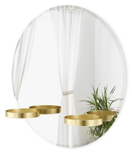 Umbra Perch Fali Tükör Réz Polcokkal 60 cm