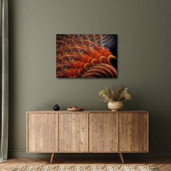 Kép - Absztrakt toll utánzat (70x50 cm)